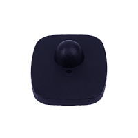 Датчик радиочастотный стандартный 40х50 мм черный, без иглы, противокражный антикражный датчик жесткий  РЧ RF Mini Square ABS
